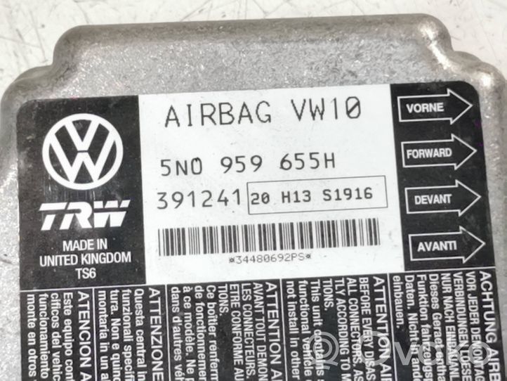 Volkswagen PASSAT B6 Oro pagalvių valdymo blokas 5N0959655H