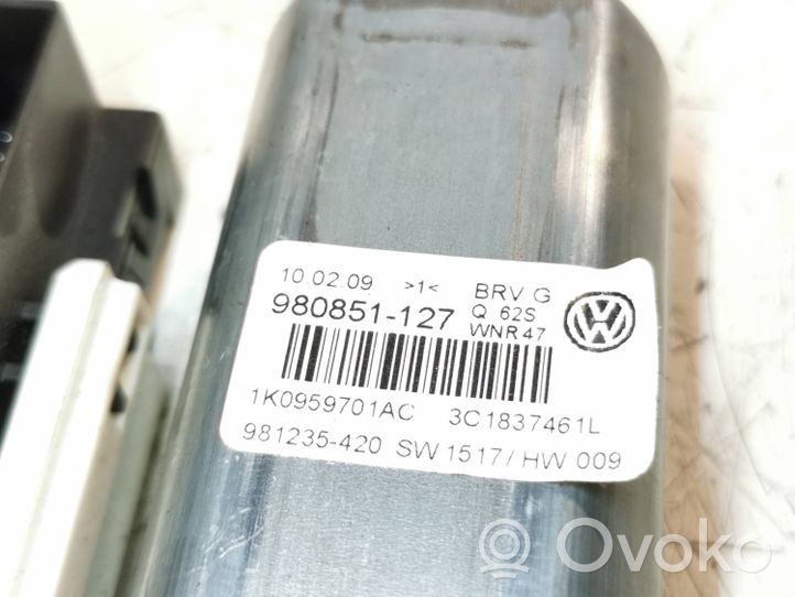 Volkswagen PASSAT B6 Silniczek podnośnika szyby drzwi przednich 3C1837461L