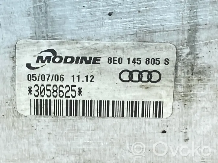 Audi A4 S4 B7 8E 8H Радиатор интеркулера 8E0145805S