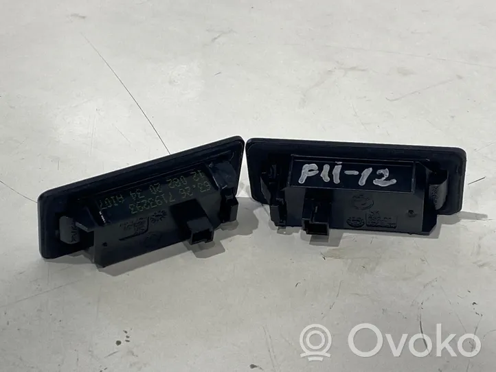 BMW 5 F10 F11 Lampa oświetlenia tylnej tablicy rejestracyjnej 7193293