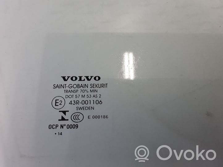 Volvo S60 Front door window glass four-door 