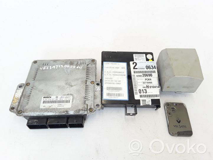 Renault Vel Satis Komputer / Sterownik ECU i komplet kluczy 