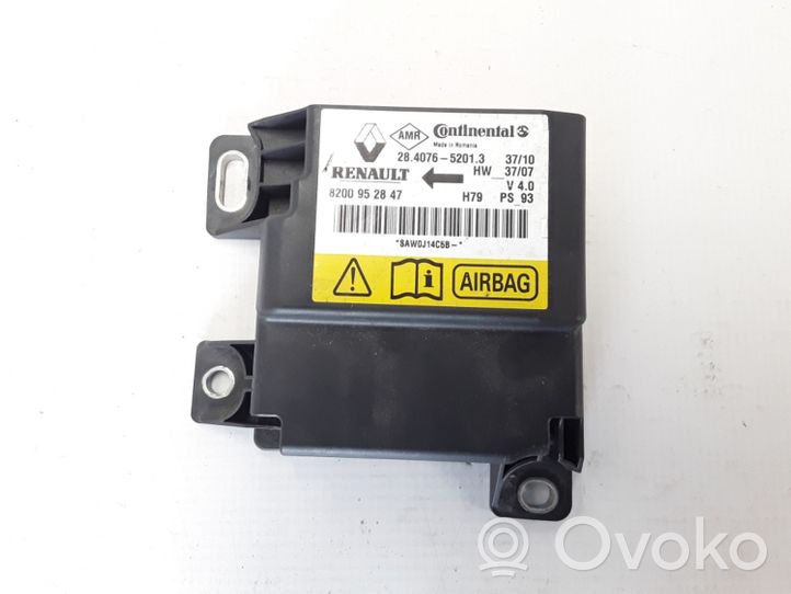 Dacia Duster Module de contrôle airbag 8200952847