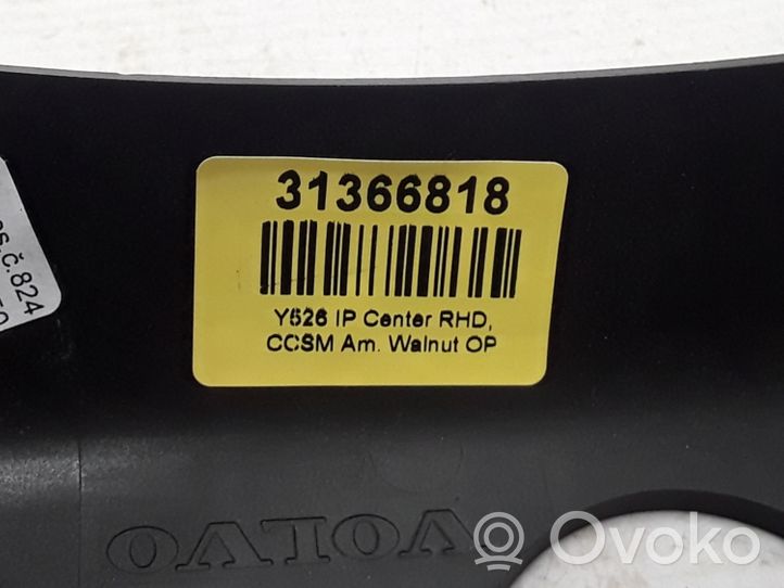 Volvo XC90 Panneau de garniture tableau de bord 31366818
