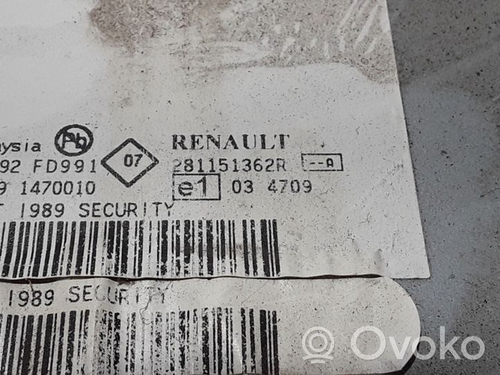 Renault Kangoo II Unità principale autoradio/CD/DVD/GPS 281151362R