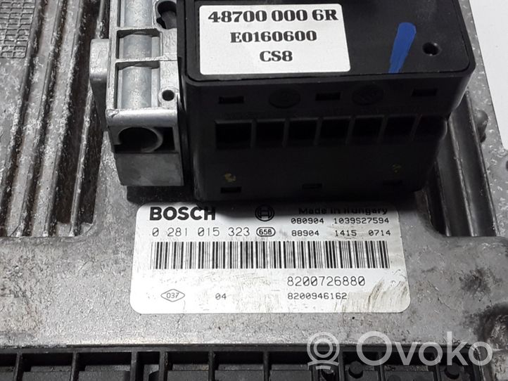 Renault Laguna III Komputer / Sterownik ECU i komplet kluczy 