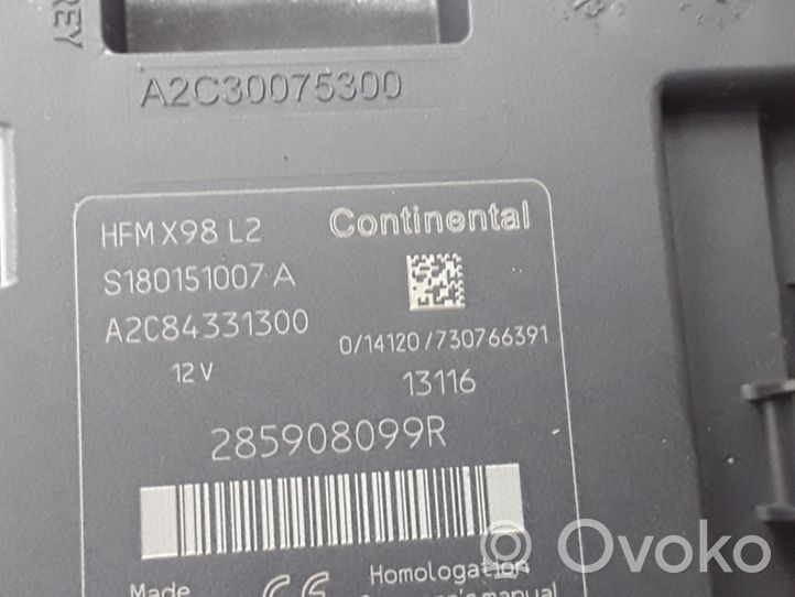 Renault Captur Komputer / Sterownik ECU i komplet kluczy 