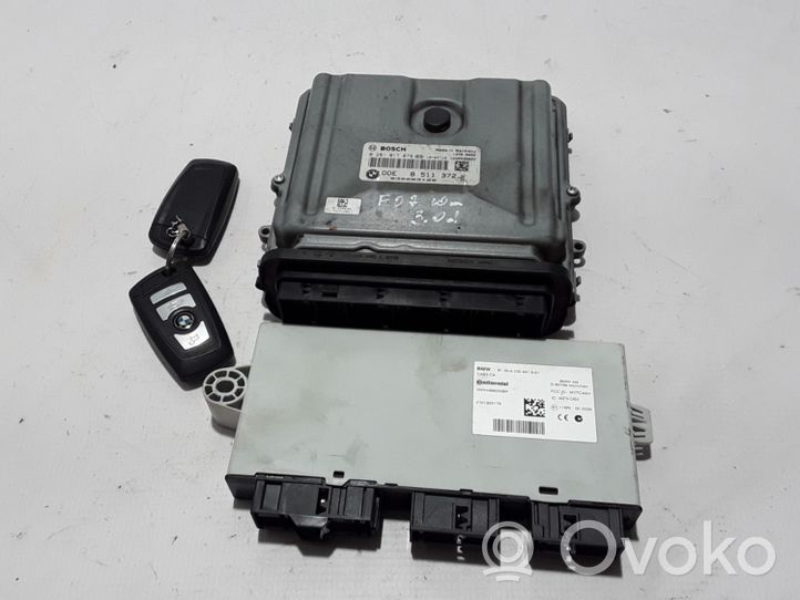 BMW 5 GT F07 Komputer / Sterownik ECU i komplet kluczy 