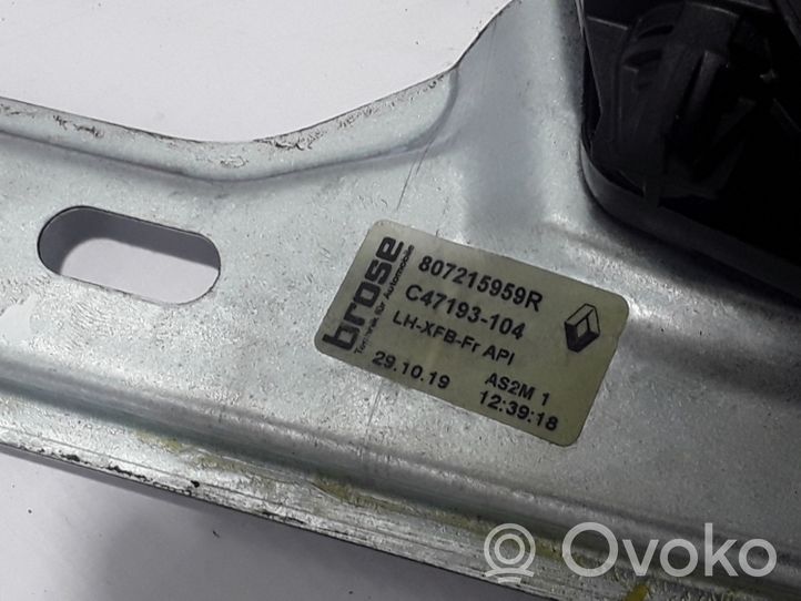 Renault Megane IV Mécanisme de lève-vitre avant sans moteur 807215959R