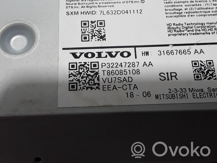 Volvo XC40 Unità principale autoradio/CD/DVD/GPS 32247287