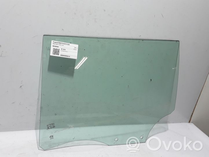 Peugeot 2008 II Rear door window glass 9825589280