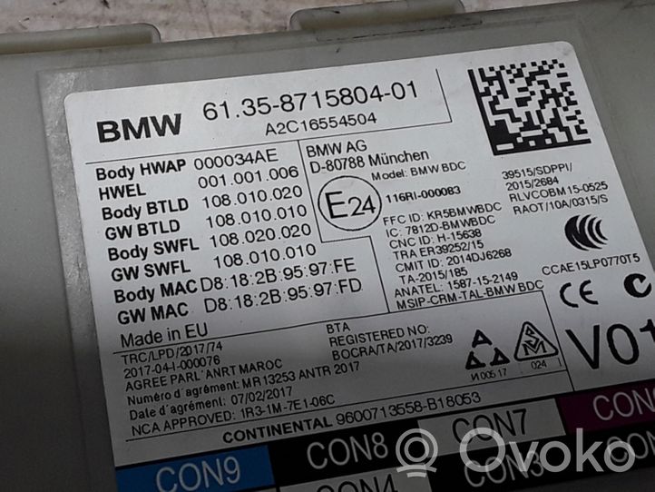 BMW 5 G30 G31 Moduł / Sterownik komfortu 8715804