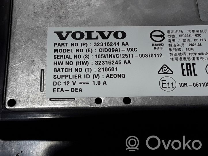 Volvo XC60 Monitor/display/piccolo schermo 32316244