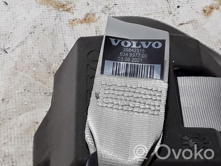 Volvo XC60 Takaistuimen turvavyö 39842315