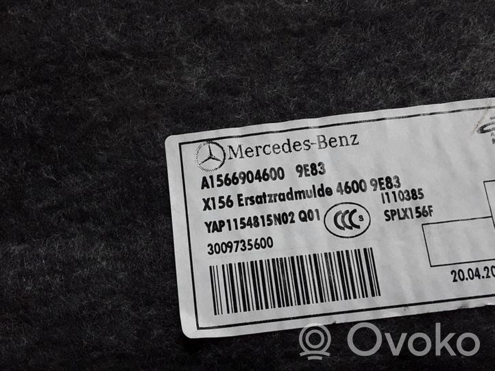 Mercedes-Benz GLA W156 Doublure de coffre arrière, tapis de sol A1566904600