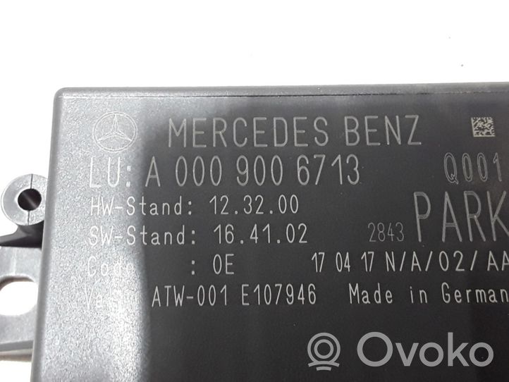 Mercedes-Benz GLA W156 Sterownik / Moduł parkowania PDC A0009006713