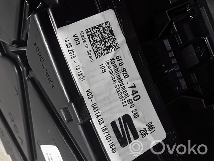 Seat Ibiza V (KJ) Compteur de vitesse tableau de bord 6F0920740
