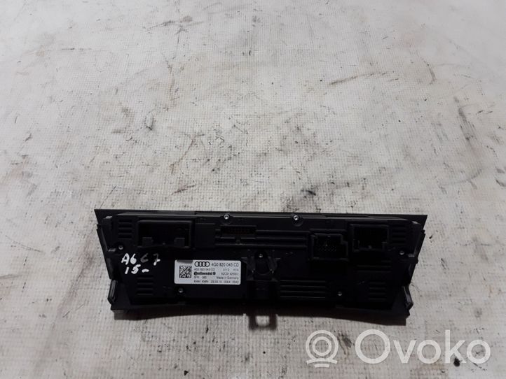 Audi A6 S6 C7 4G Kondicionieriaus valdymo blokas 4G0820043CD