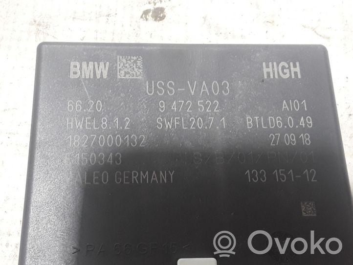 BMW X3 G01 Parkošanas (PDC) vadības bloks 9472522