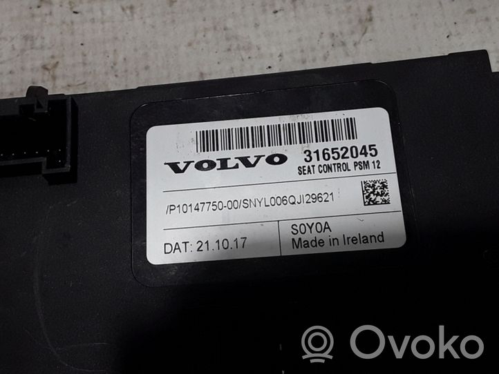 Volvo S90, V90 Istuimen säädön moduuli 31652045