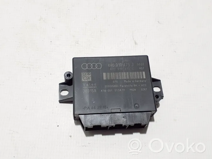 Audi A7 S7 4G Pysäköintitutkan (PCD) ohjainlaite/moduuli 4H0919475J