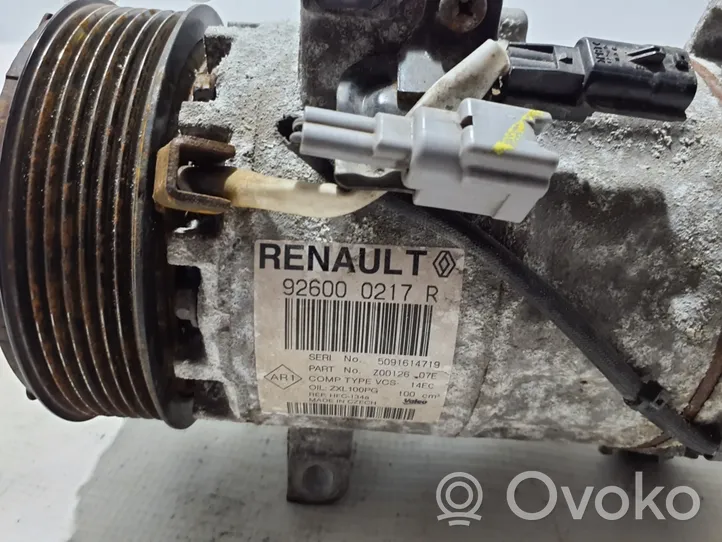 Renault Captur Ilmastointilaitteen kompressorin pumppu (A/C) 926000217R