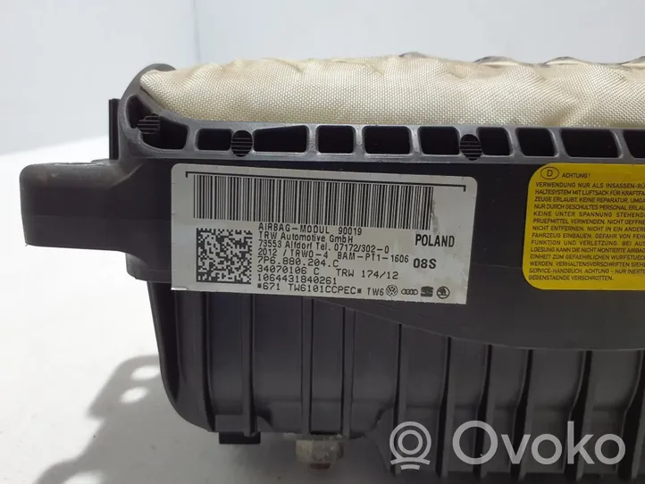 Volkswagen Touareg II Airbag de passager 7P6880204C