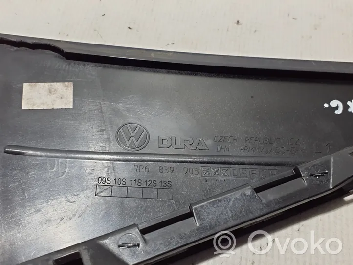 Volkswagen Touareg II Rivestimento portiera posteriore (modanatura) 7P6839903