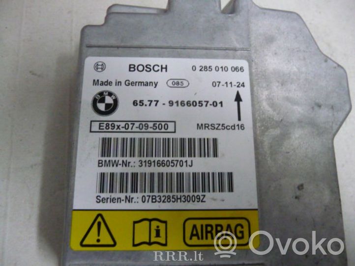 BMW 5 E60 E61 Oro pagalvių valdymo blokas 6577916605701