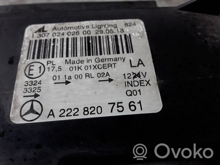 Mercedes-Benz S W222 Lot de 2 lampes frontales / phare 03127663214