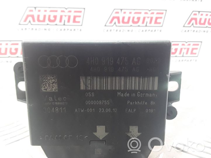 Audi A6 S6 C7 4G Sterownik / Moduł parkowania PDC 4H0919475AG