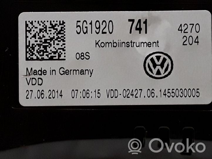 Volkswagen Golf VII Nopeusmittari (mittaristo) 5G1920741