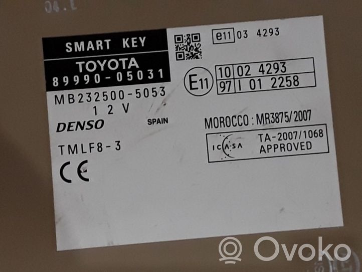 Toyota Avensis T270 Muut ohjainlaitteet/moduulit 8999005031
