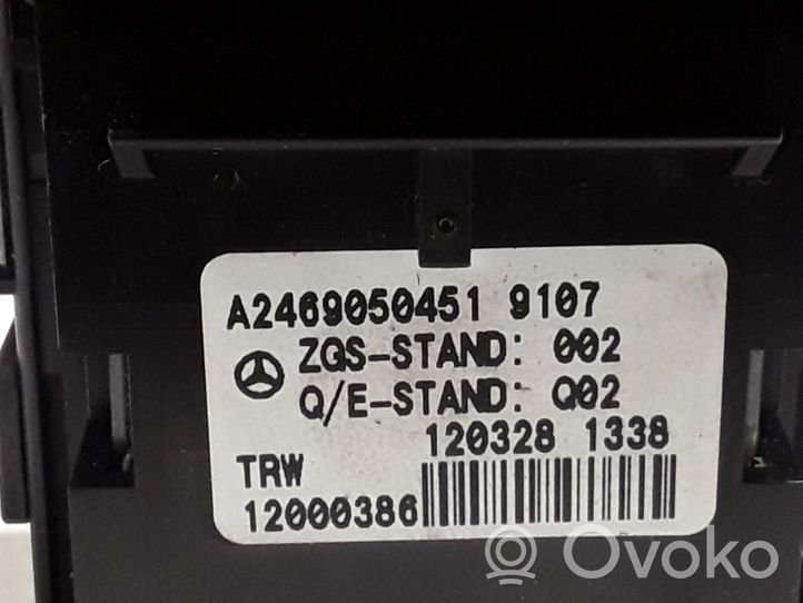 Mercedes-Benz ML W166 Rączka / Dźwignia hamulca ręcznego A2469050451