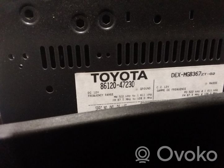 Toyota Prius (XW20) Radio/CD/DVD/GPS-pääyksikkö 8612047230