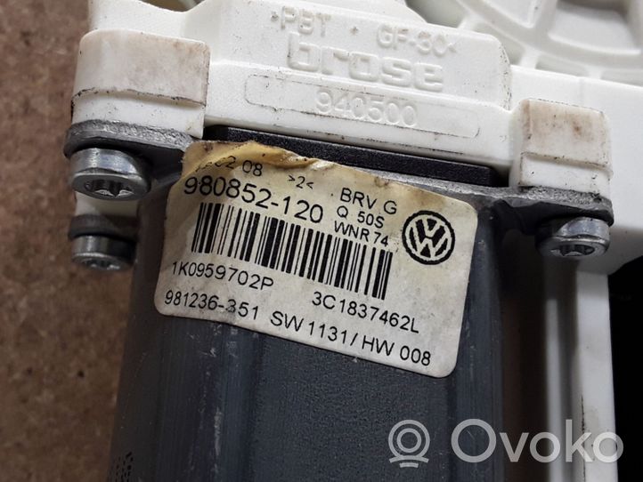 Volkswagen PASSAT B6 Silniczek podnośnika szyby drzwi przednich 1K0959792L