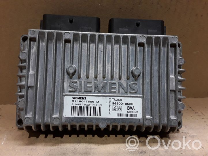 Citroen C8 Module de contrôle de boîte de vitesses ECU 9650010580