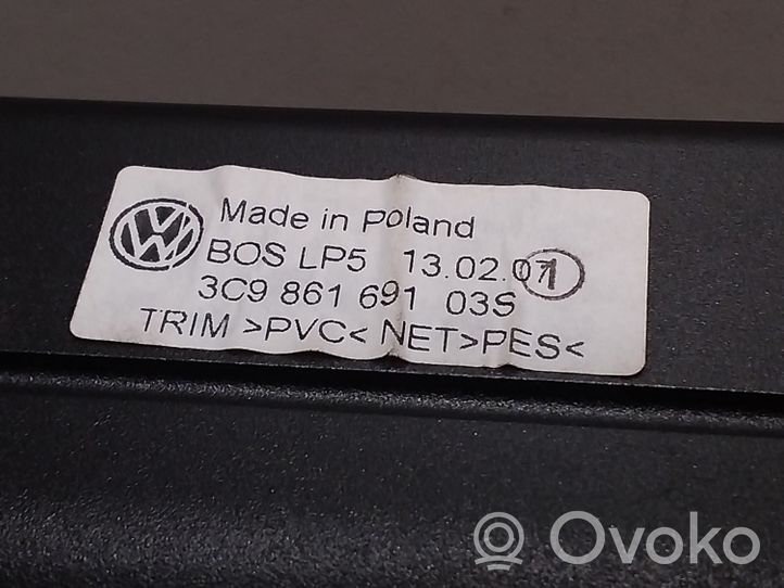 Volkswagen PASSAT B6 Rete portaoggetti del bagagliaio/baule 3C986169103S