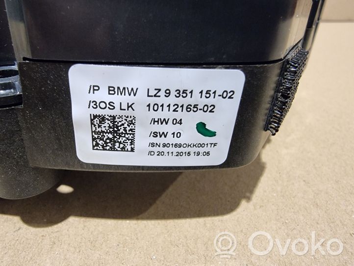 BMW 1 F20 F21 Turvatyynyn liukurenkaan sytytin (SRS-rengas) LZ935115102