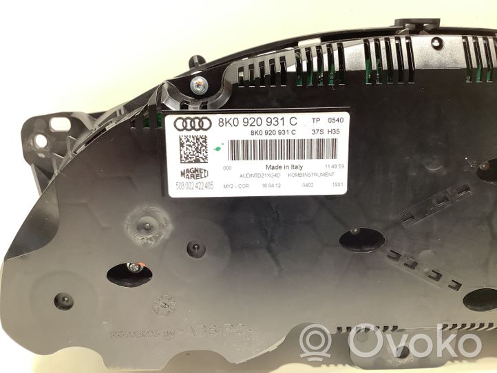 Audi A4 S4 B8 8K Nopeusmittari (mittaristo) 8K0920931C