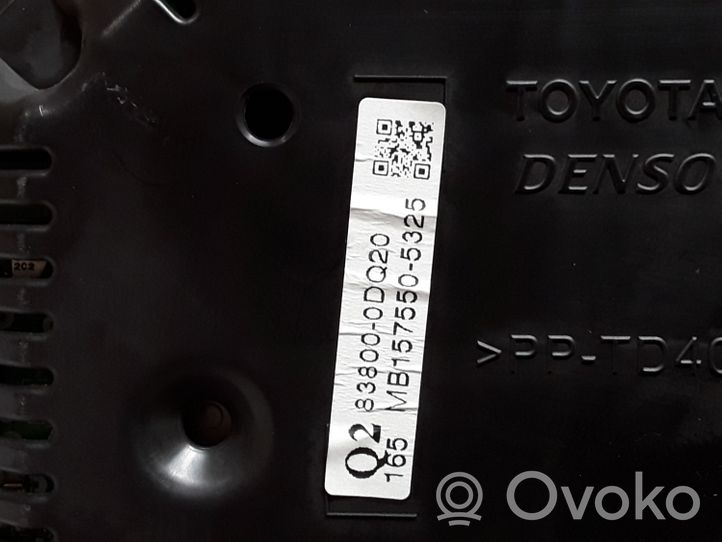 Toyota Yaris Licznik / Prędkościomierz 838000DQ20