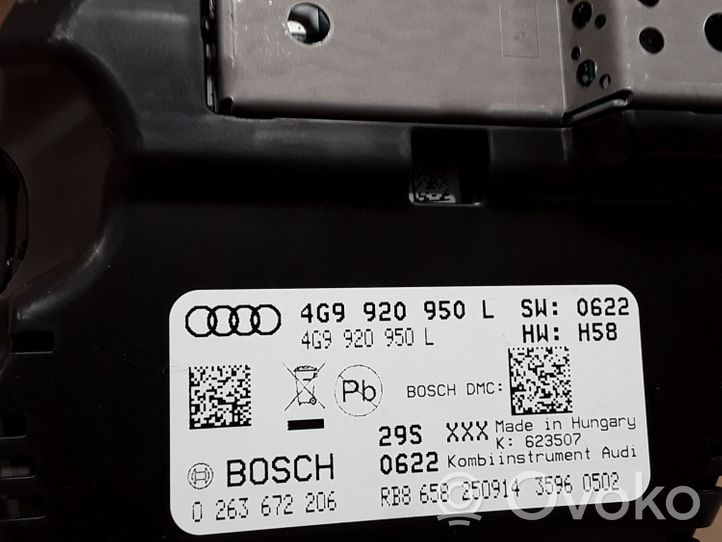 Audi A6 Allroad C7 Compteur de vitesse tableau de bord 4G9920950L