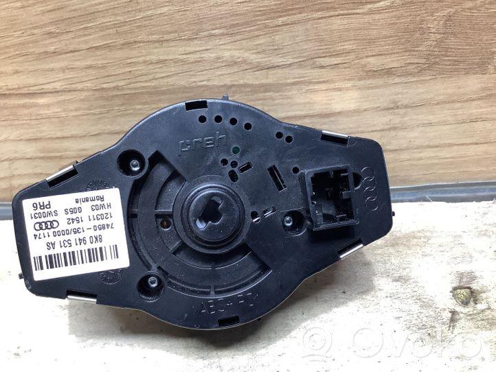 Audi A4 S4 B8 8K Light switch 8K0941531AS