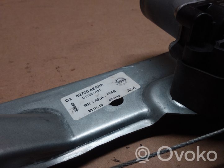 Nissan Qashqai Mécanisme lève-vitre de porte arrière avec moteur 827004EA0A