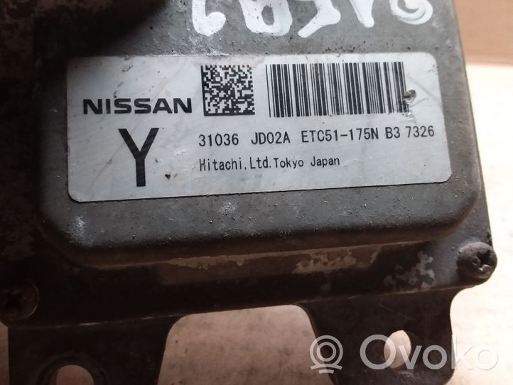 Nissan Qashqai Pārnesumkārbas vadības bloks 31036JD02A