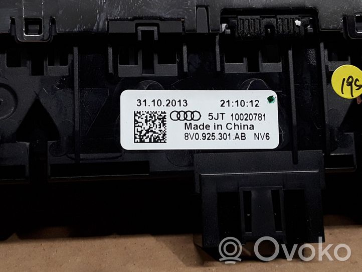 Audi A3 S3 8V Muut kytkimet/nupit/vaihtimet 8V0925301AB