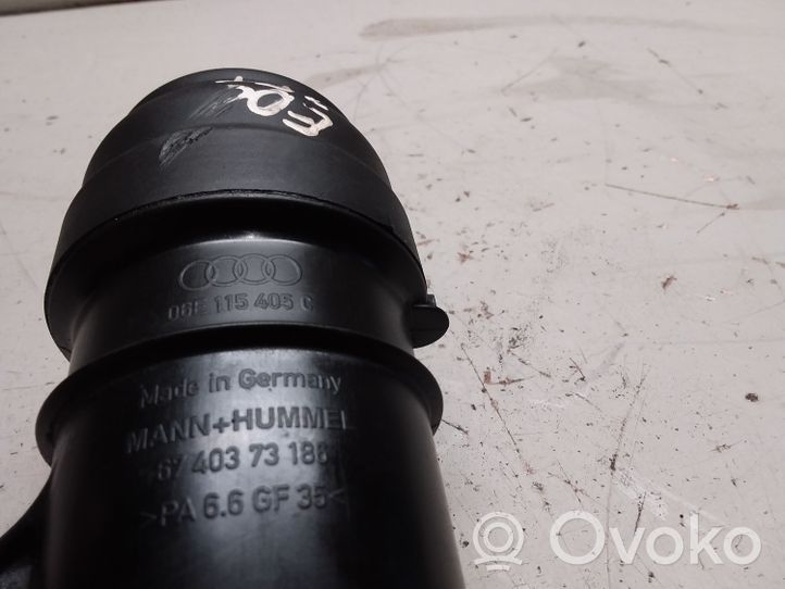 Audi A6 S6 C6 4F Supporto di montaggio del filtro dell’olio 06E115405C