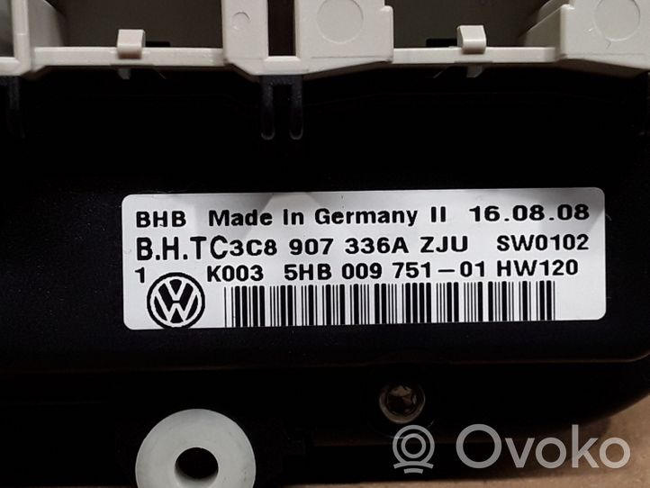 Volkswagen Golf VI Centralina del climatizzatore 3C8907336A