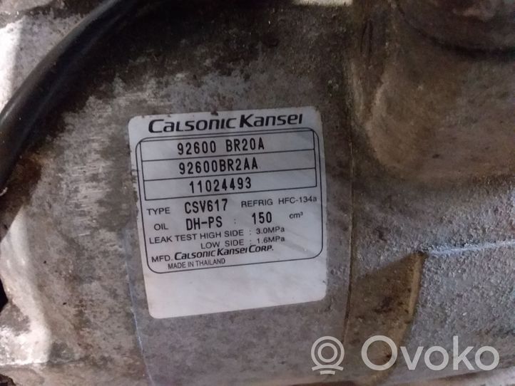 Nissan Qashqai Compressore aria condizionata (A/C) (pompa) 92600BR20A