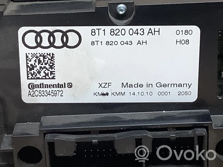 Audi A4 S4 B8 8K Unité de contrôle climatique 8T1820043AH